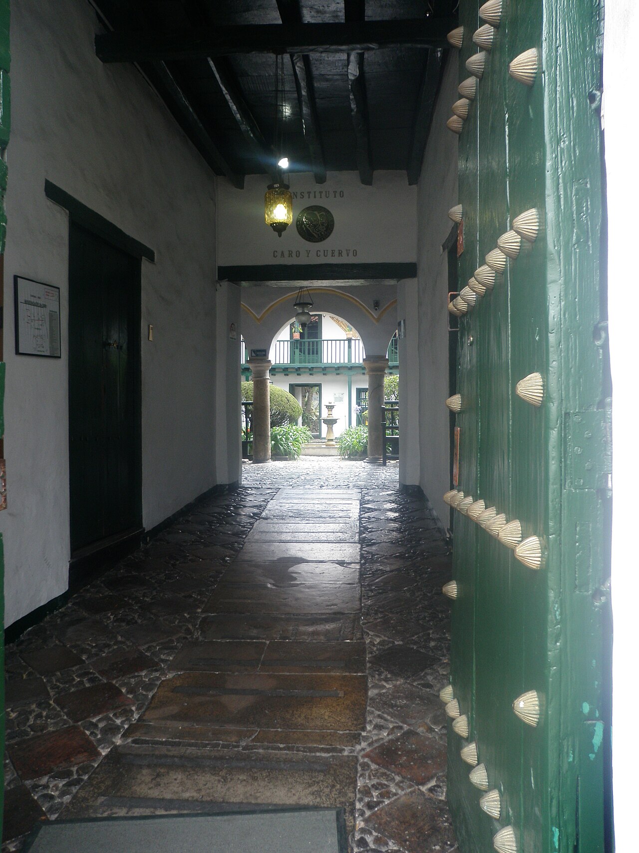 The courtyard of the Instituto Caro y Cuervo, Bogotá